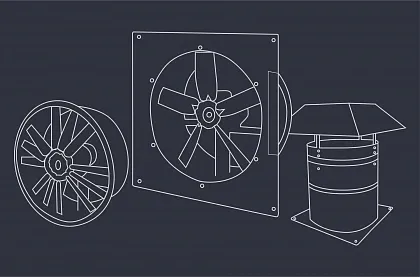 Осевые общепромышленные вентиляторы